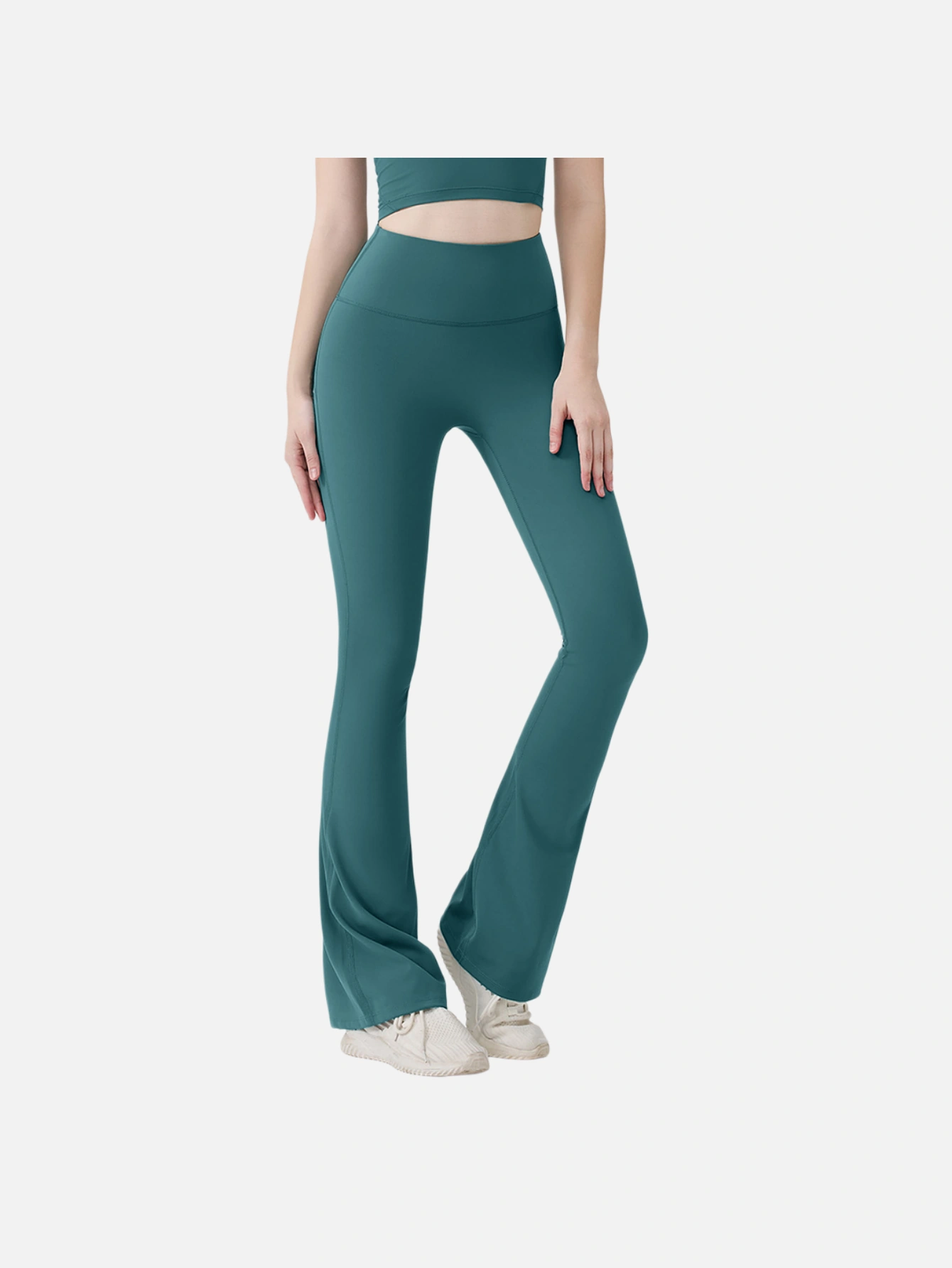Women's High-Waist Split Flare Yoga Pants - Lulualo