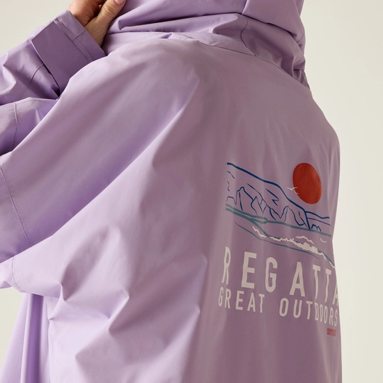 Adult Waterproof Changing Robe | Pansy Purple