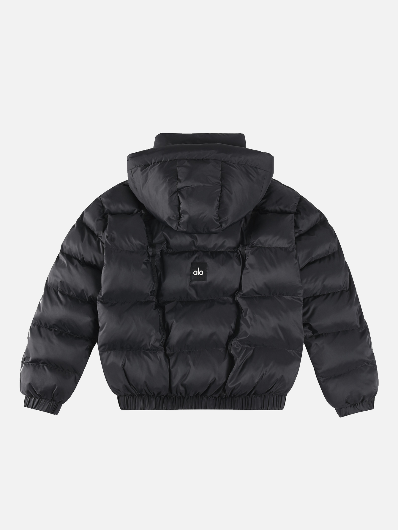 Alo Women's Hooded Cropped Puffer Jacket with Zip Pockets - Lulualo