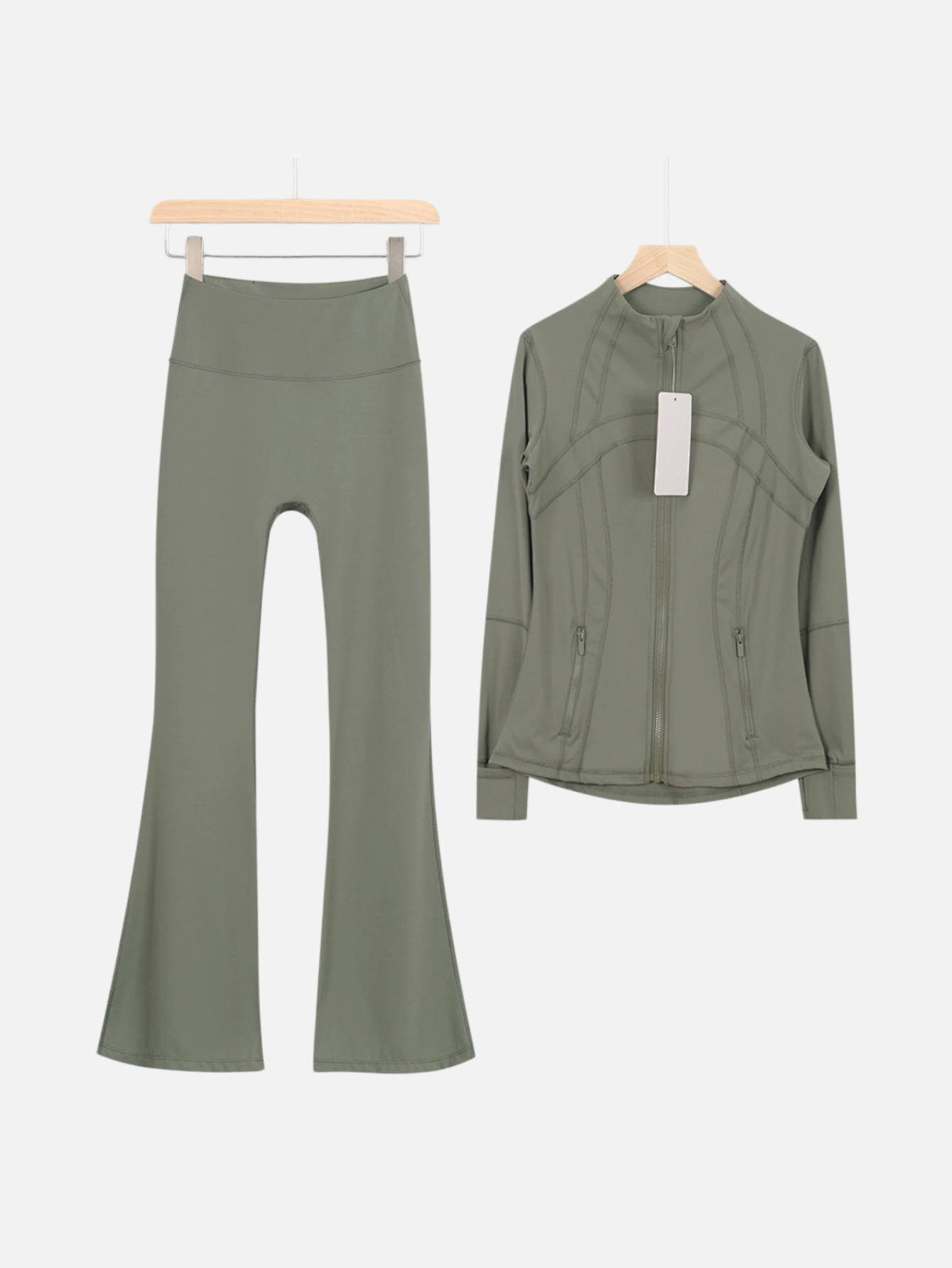 lululemon Zip-Up Jacket & Flared Pants 2-Piece Set - Lulualo