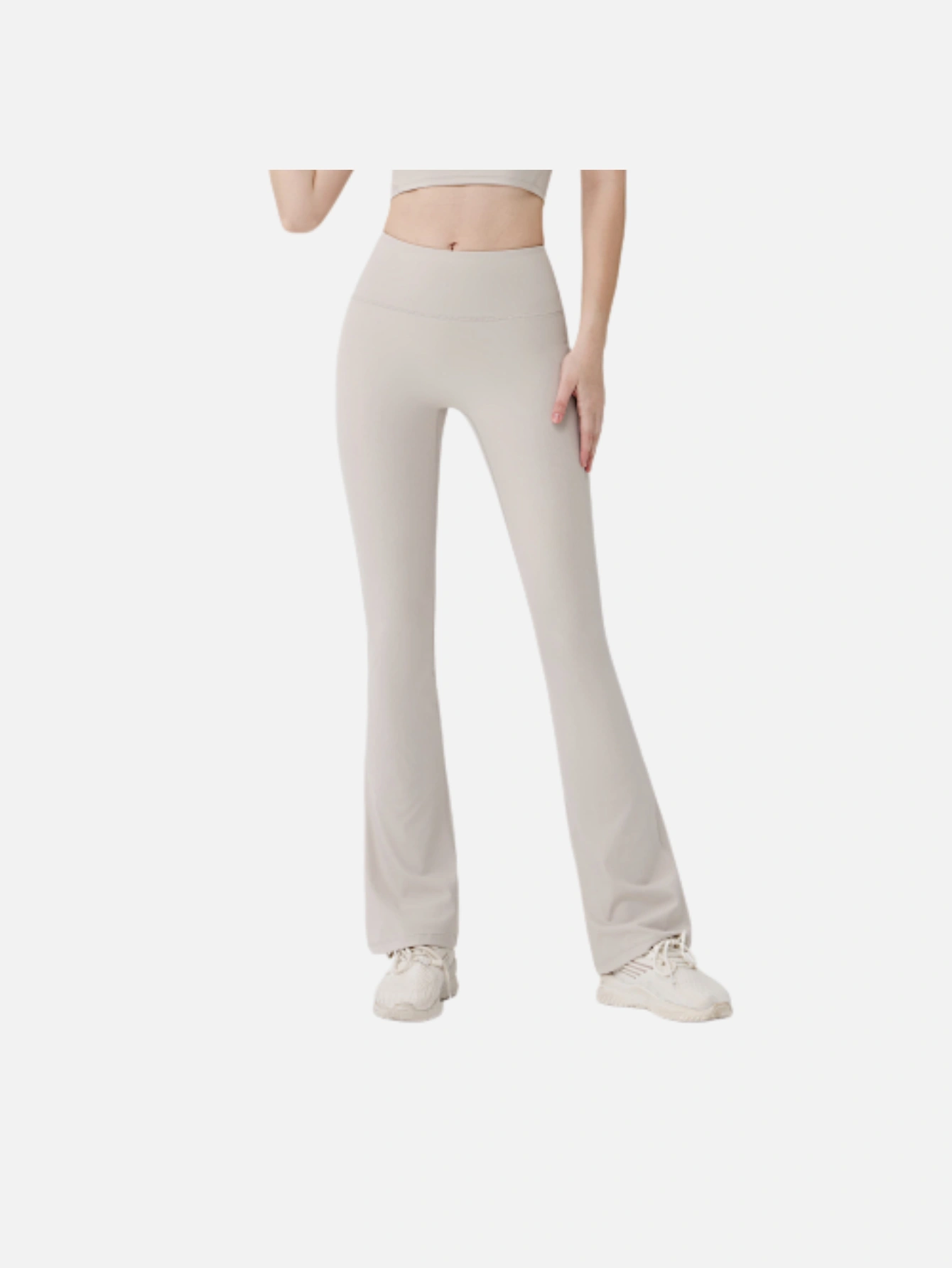 Women's High-Waist Split Flare Yoga Pants - Lulualo