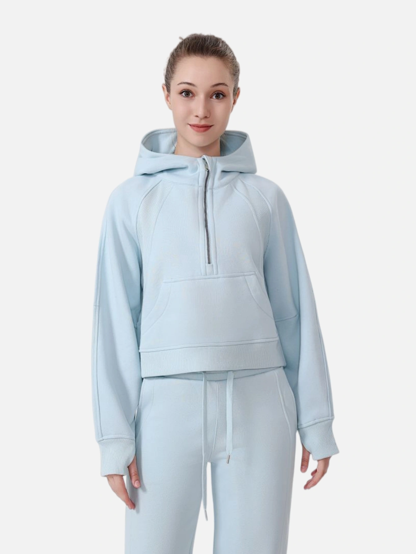 lululemon Cropped Half-Zip Hoodie - Lulualo