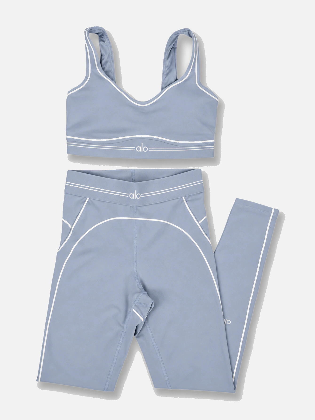 Alo High-Waist Sports Bra & Leggings 2-Piece Set - Lulualo