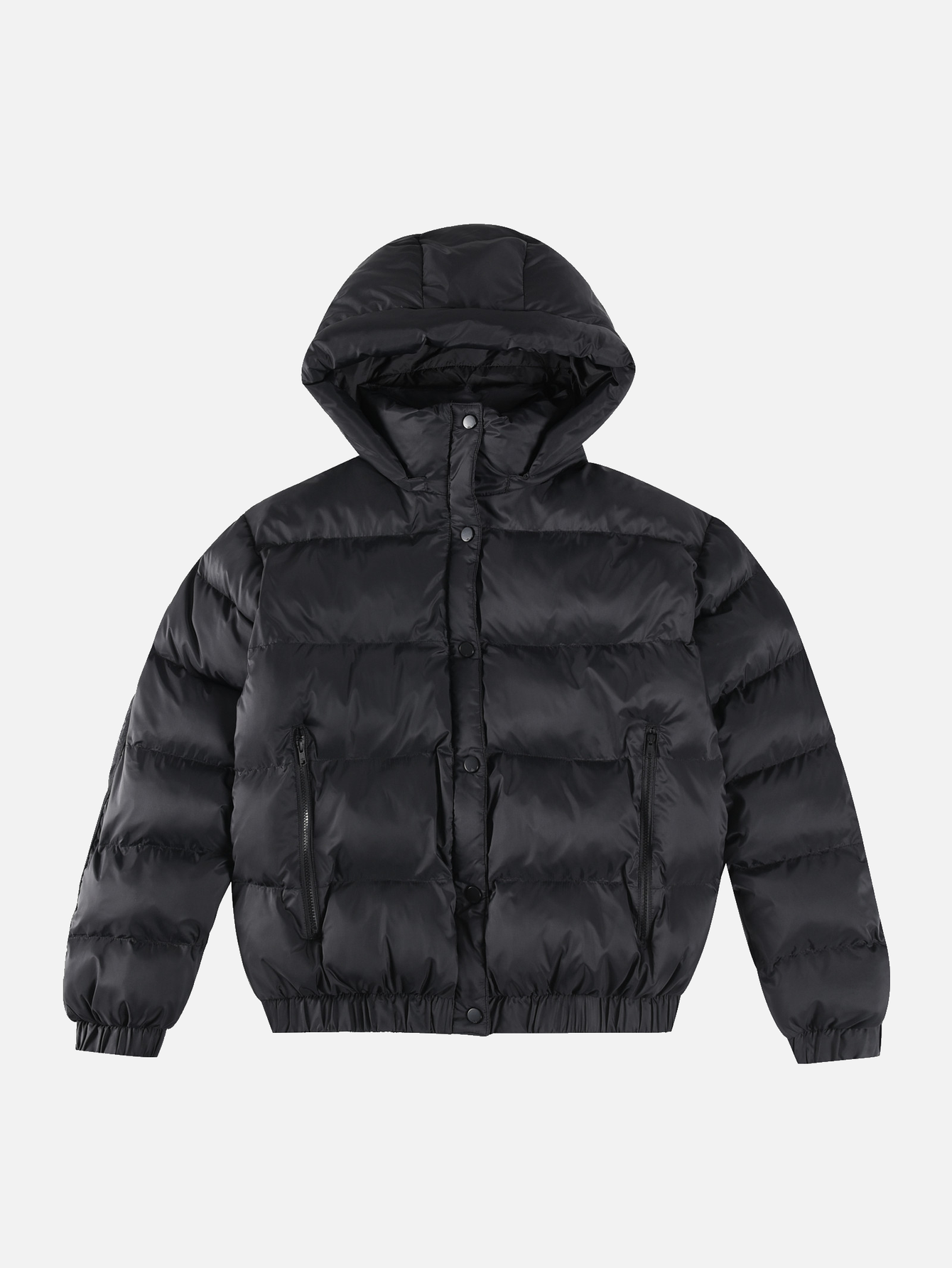 Alo Women's Hooded Cropped Puffer Jacket with Zip Pockets - Lulualo