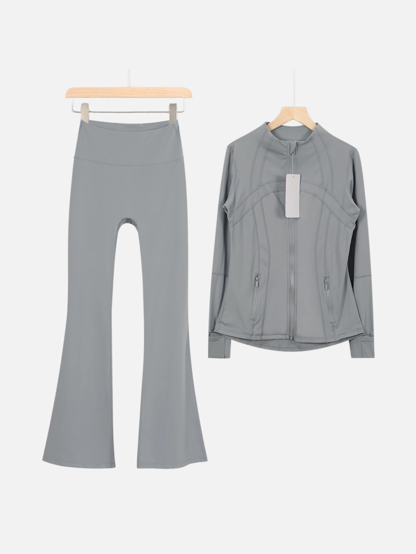 lululemon Zip-Up Jacket & Flared Pants 2-Piece Set - Lulualo
