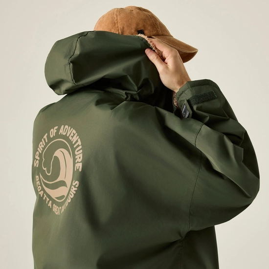 Adult Waterproof Changing Robe | Dark Khaki