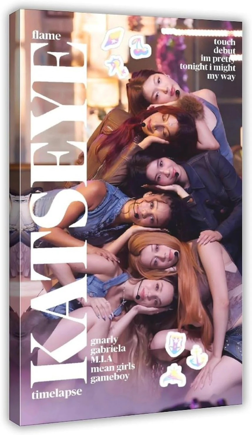 Smart Color Katseye Fan Art Canvas Poster 12x18 Bedroom - KATSEYE MERCH​