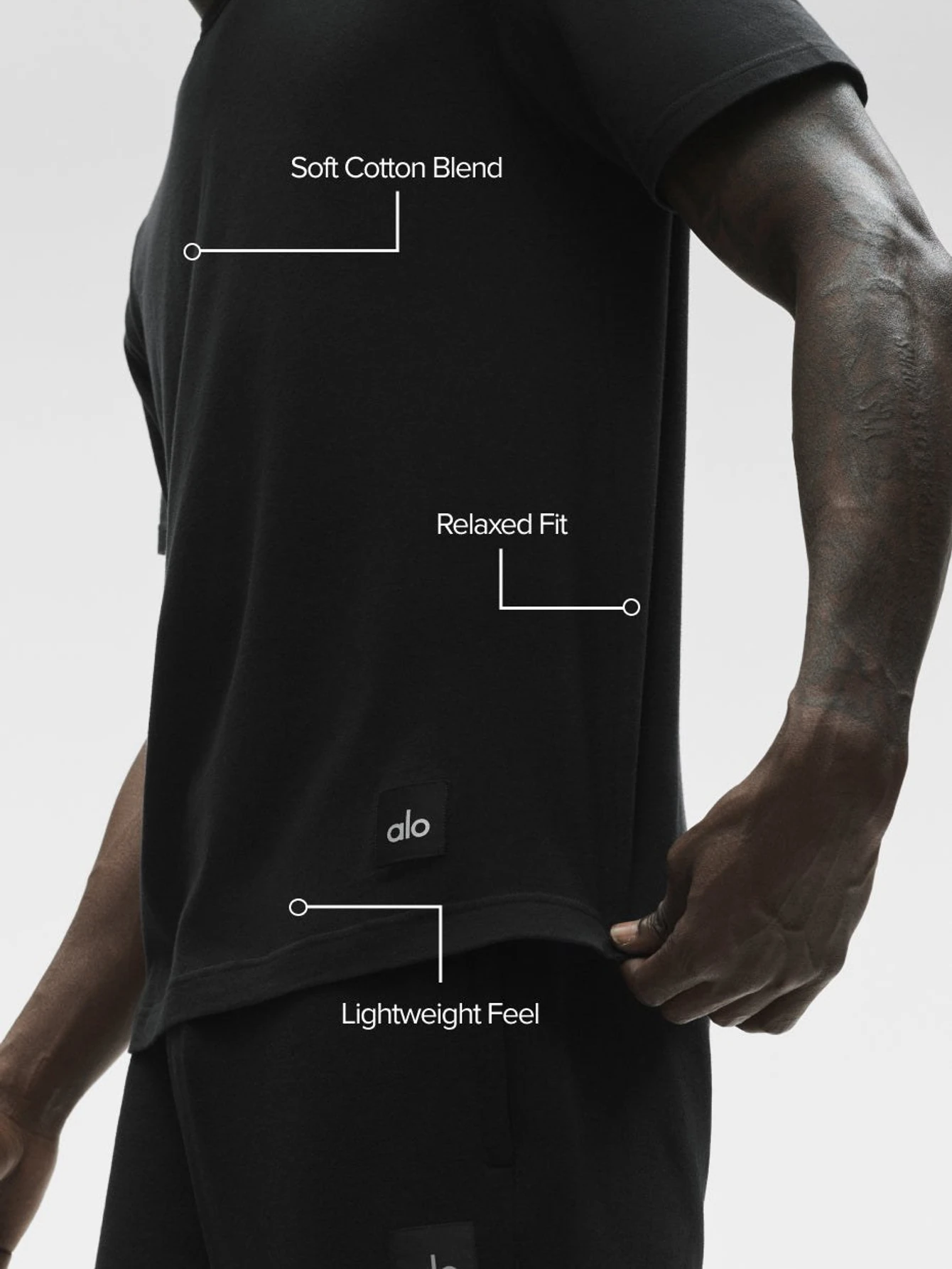 Alo Black Men's T-Shirt | US Warehouse - Lulualo