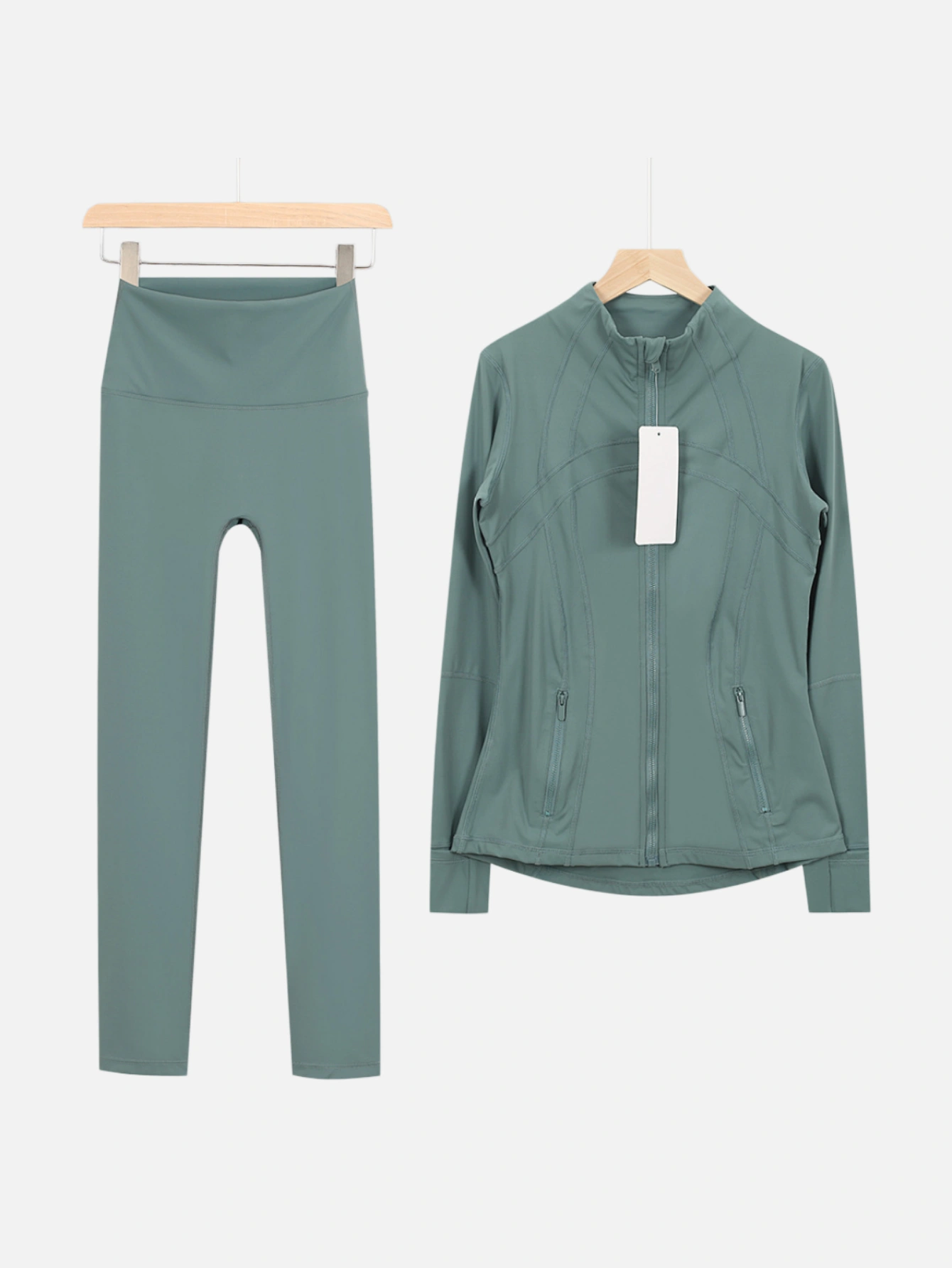 lululemon Zip-Up Jacket & High-Waist Slim Pants 2-Piece Set - Lulualo