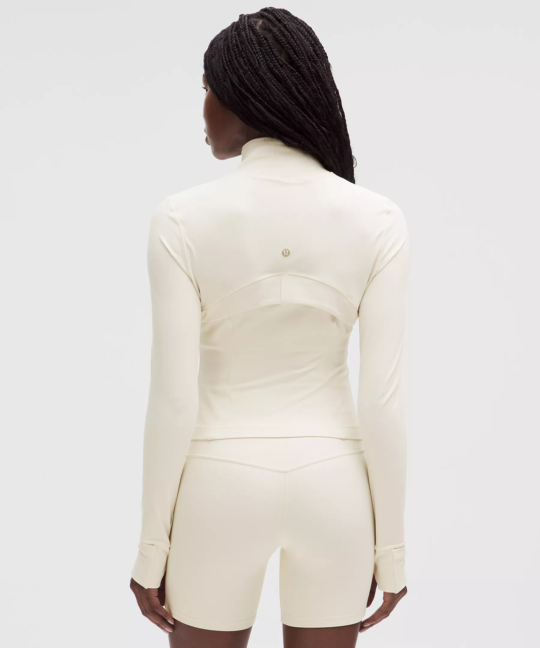 [Fast Ship From US Warehouse]Women's Cropped Slim Fit Gold Zipper Yoga Jacket - Lulualo