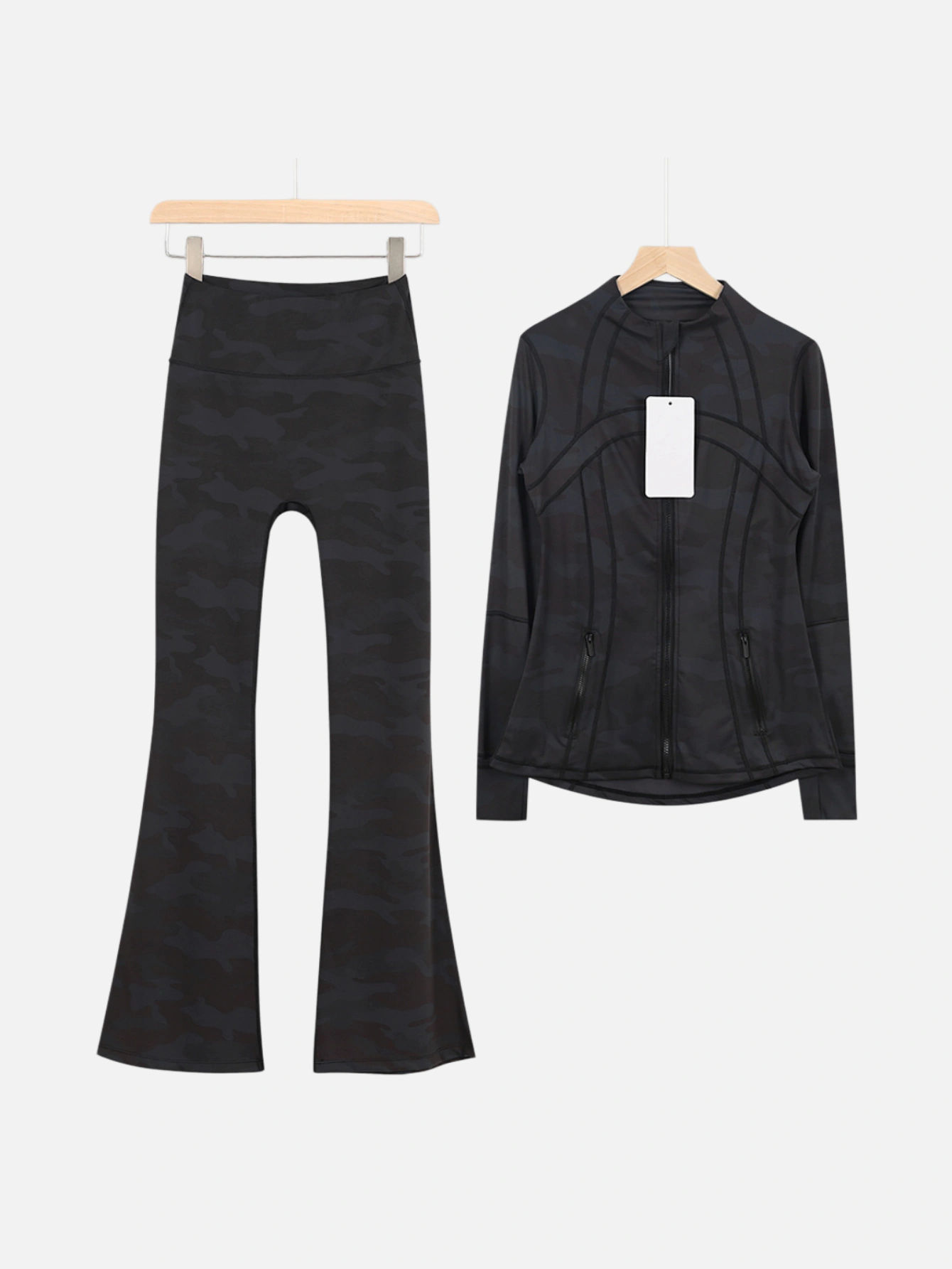 lululemon Zip-Up Jacket & Flared Pants 2-Piece Set - Lulualo