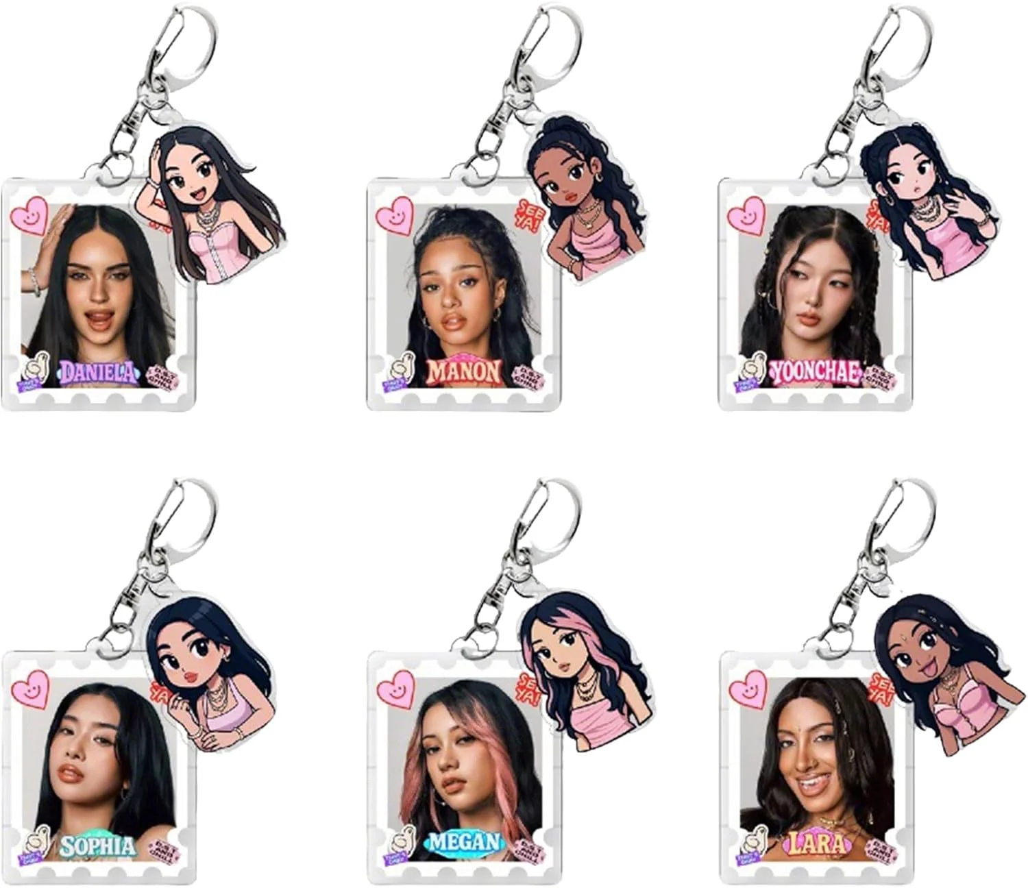 KATSEYE Charm Bracelet & Keychain Gift Set - KATSEYE MERCH​