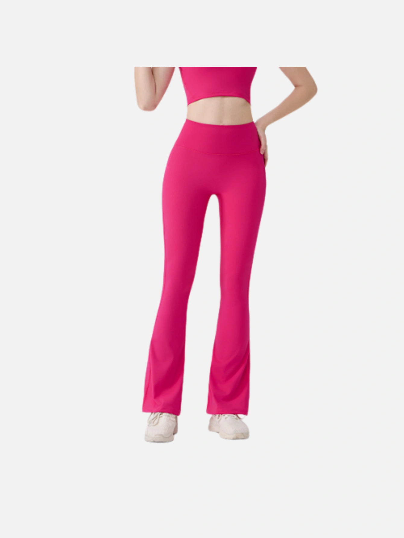 Women's High-Waist Split Flare Yoga Pants - Lulualo