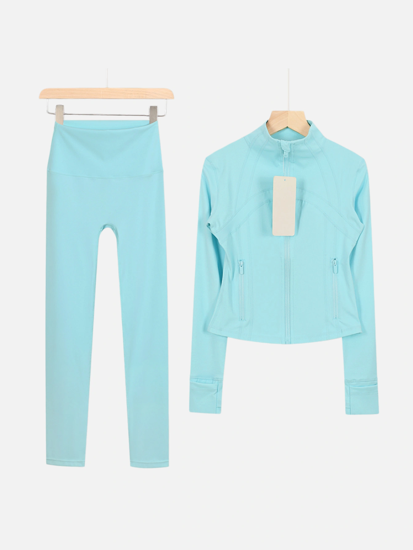 lululemon Cropped Zip-Up Jacket & High-Waist Slim Pants 2-Piece Set - Lulualo