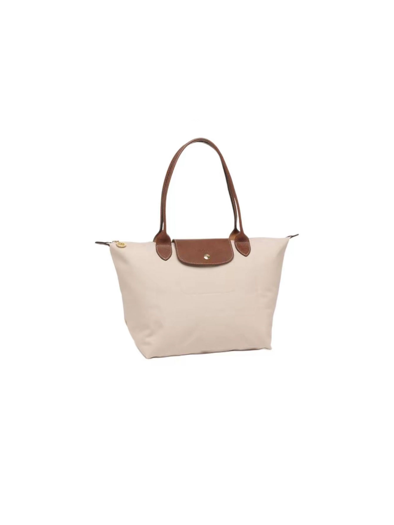 [Fast Ship From US Warehouse]Classic Leather Trim Nylon Tote Handbag - Lulualo