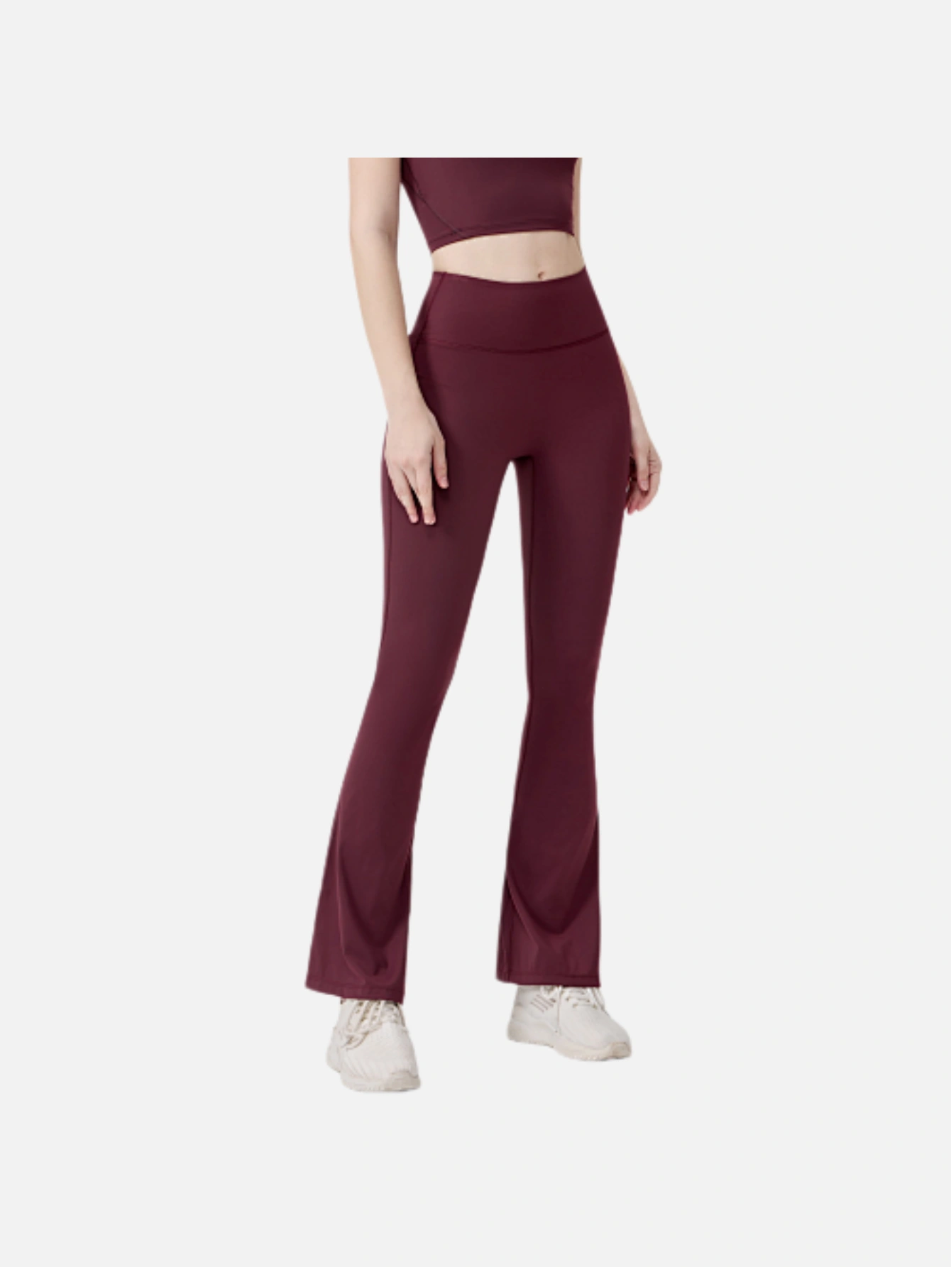 Women's High-Waist Split Flare Yoga Pants - Lulualo