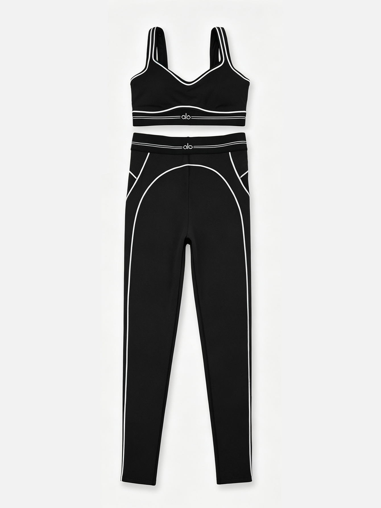 Alo High-Waist Sports Bra & Leggings 2-Piece Set - Lulualo