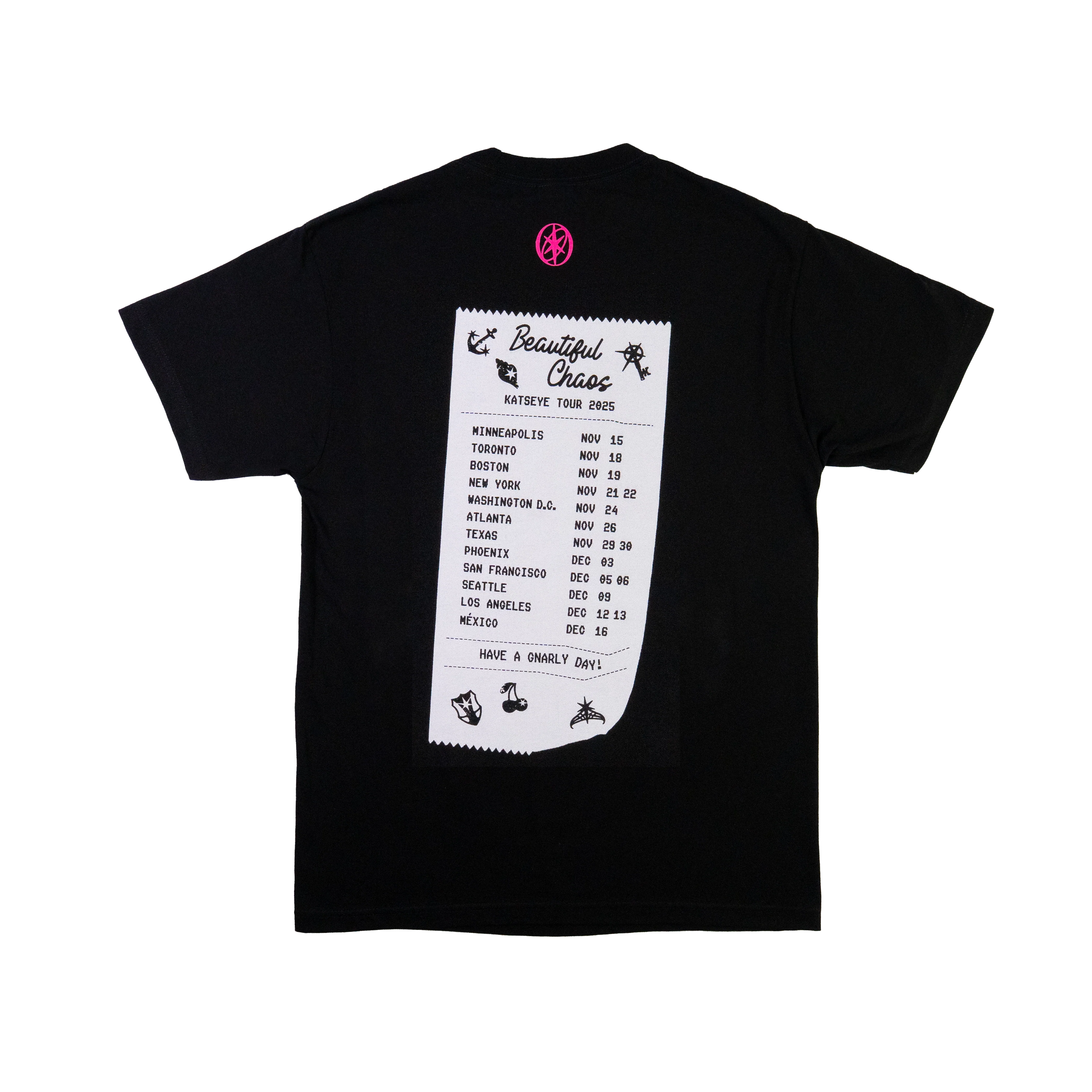BEAUTIFUL CHAOS Routing T-Shirt (Black) - KATSEYE MERCH​