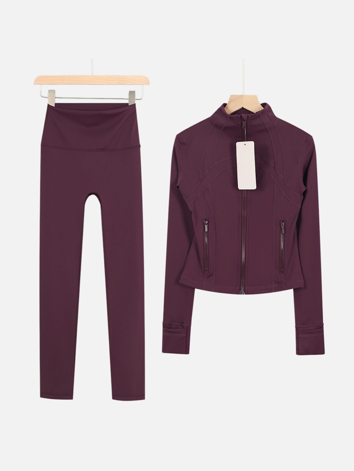 lululemon Cropped Zip-Up Jacket & High-Waist Slim Pants 2-Piece Set - Lulualo