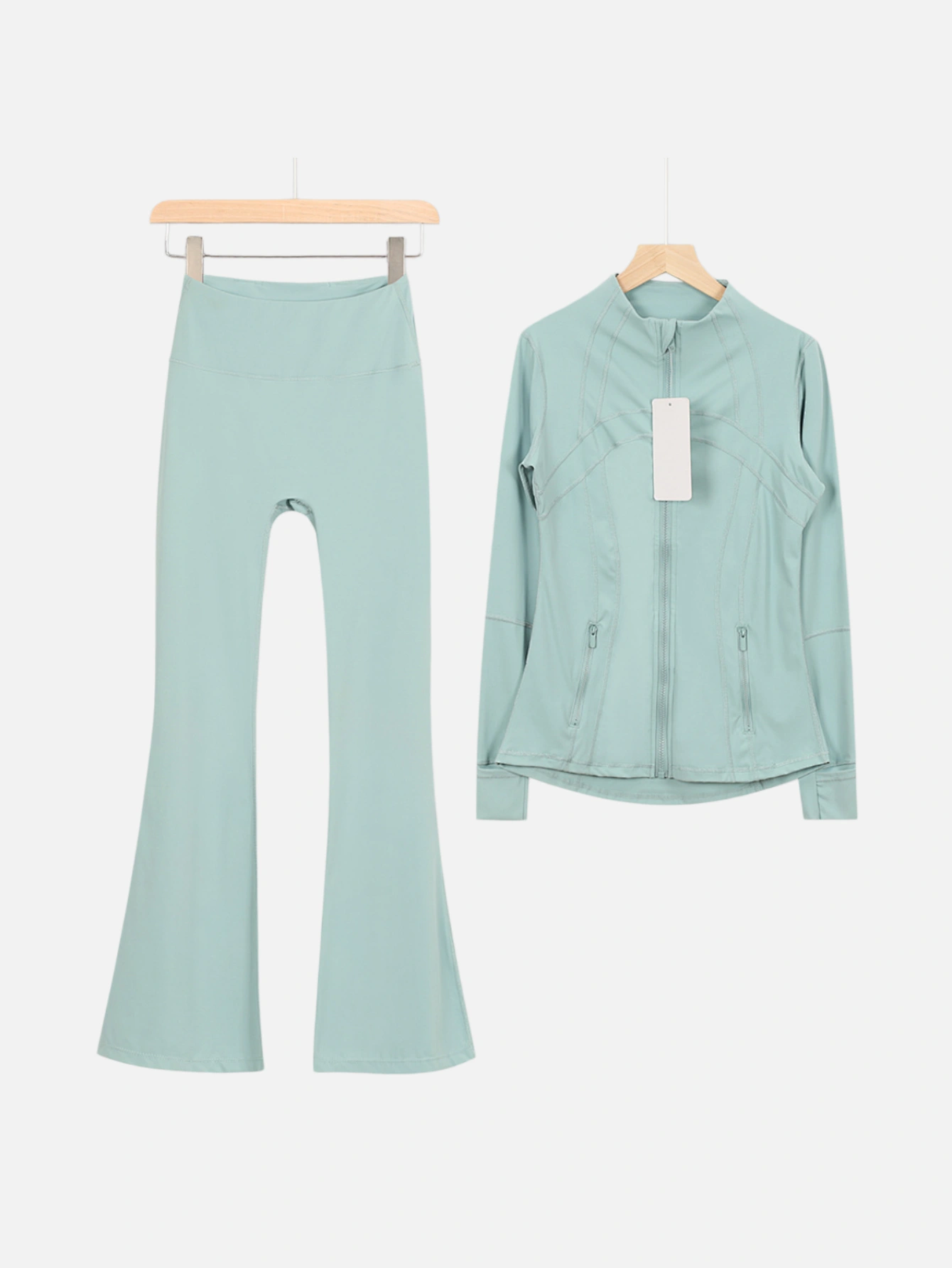lululemon Zip-Up Jacket & Flared Pants 2-Piece Set - Lulualo