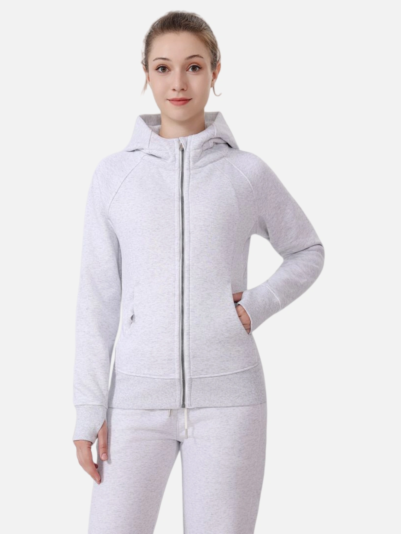 lululemon Cropped Full-Zip Hoodie - Lulualo