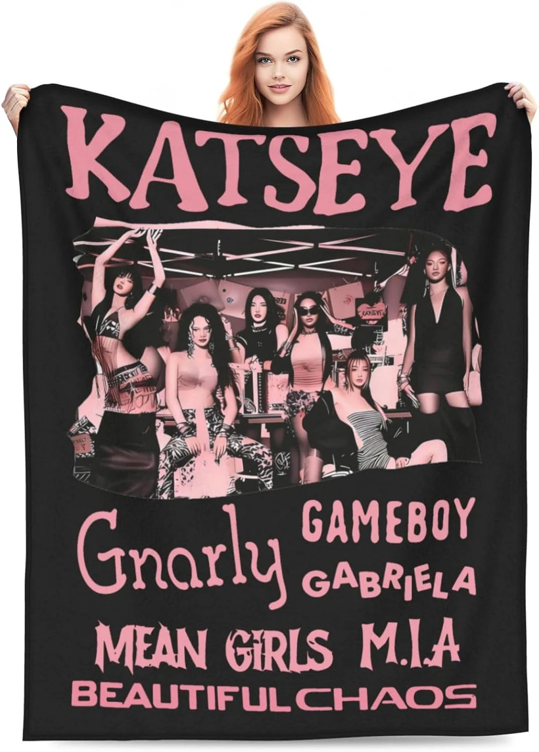 KATSEYE Fan Collection Fleece Blanket - KATSEYE MERCH​