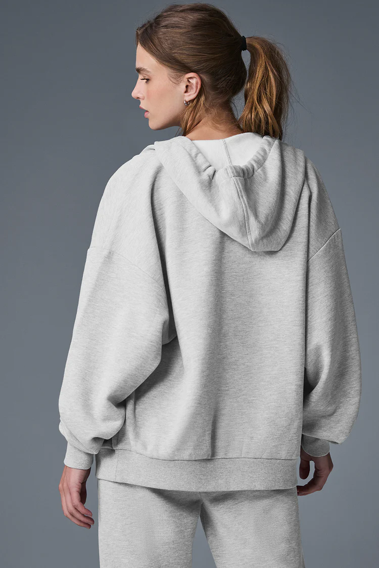 Lululemon Gray Full-Zip Hooded Jacket | US Warehouse - Lulualo