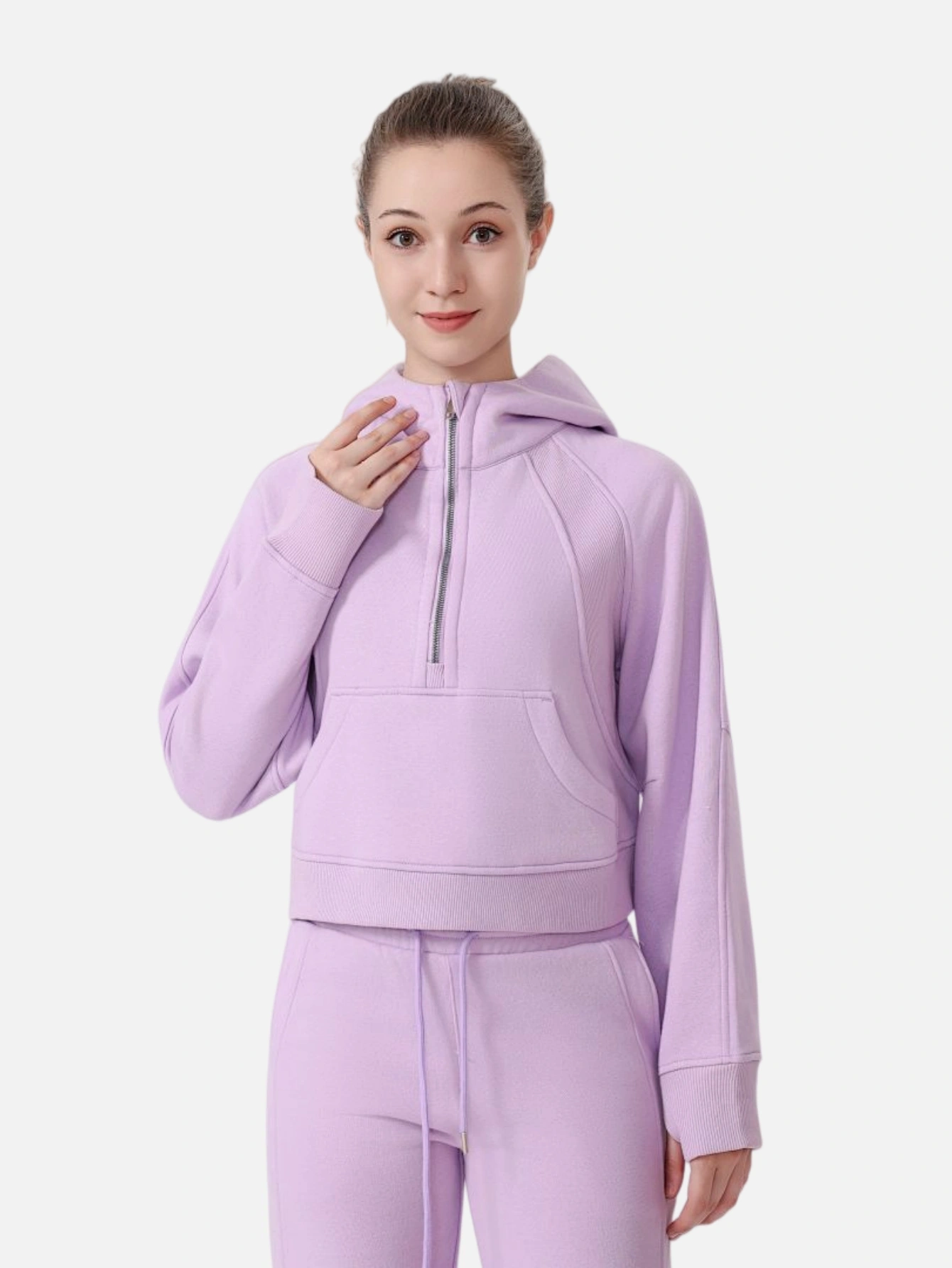 lululemon Cropped Half-Zip Hoodie - Lulualo