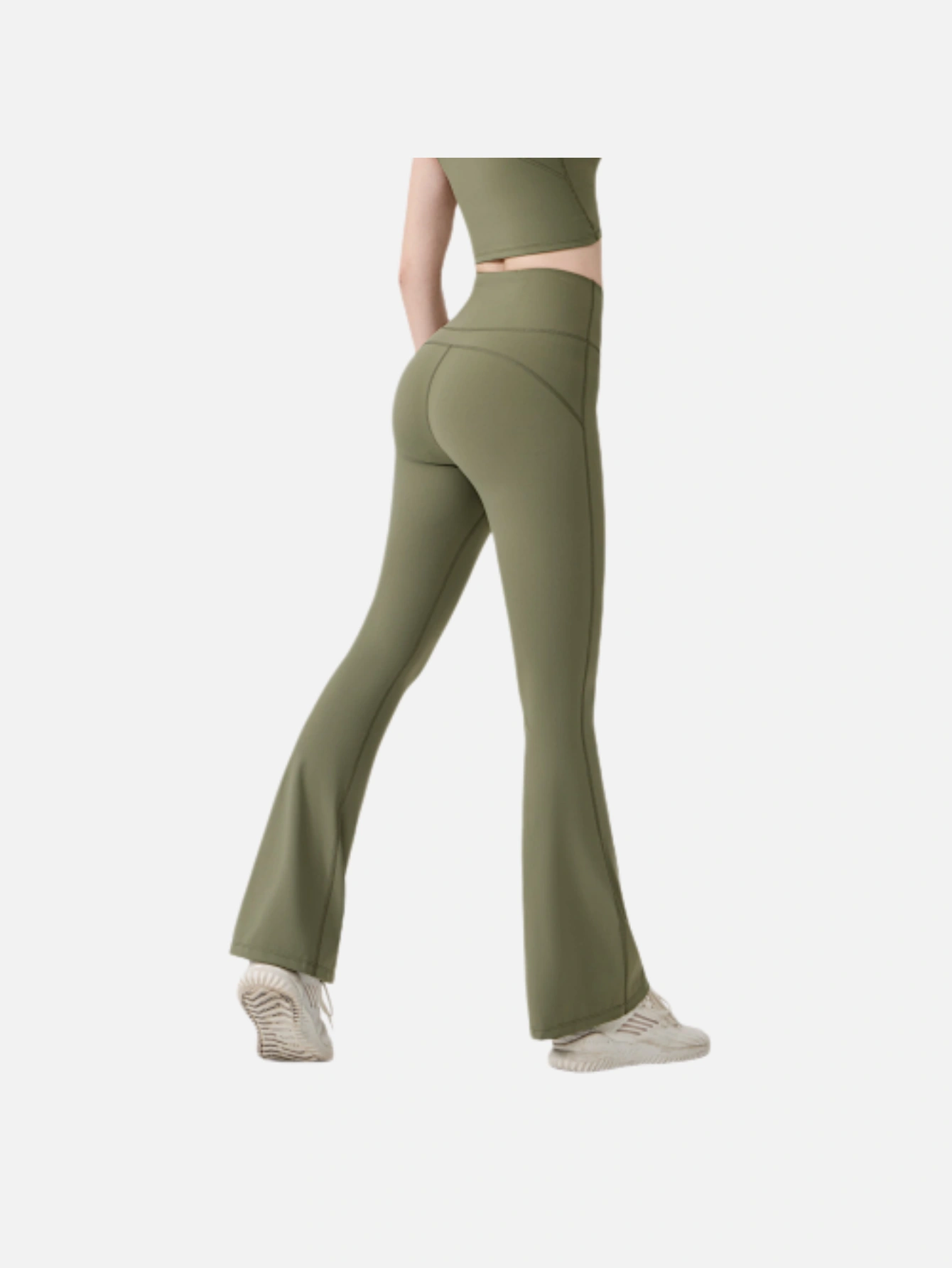 Women's High-Waist Split Flare Yoga Pants - Lulualo