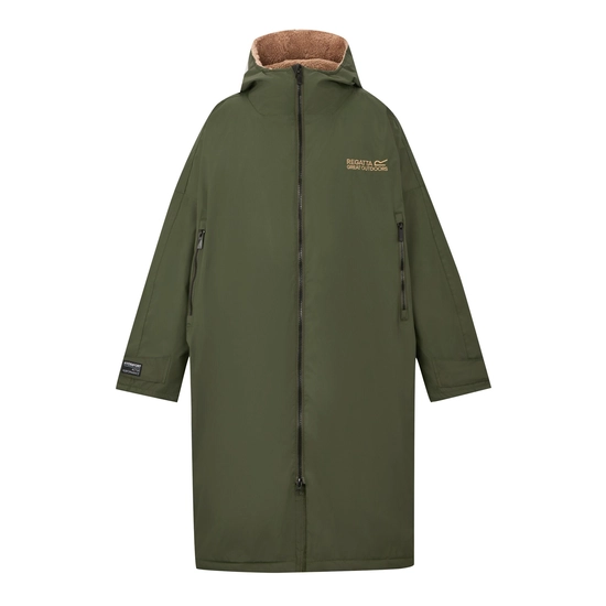 Adult Waterproof Changing Robe | Dark Khaki