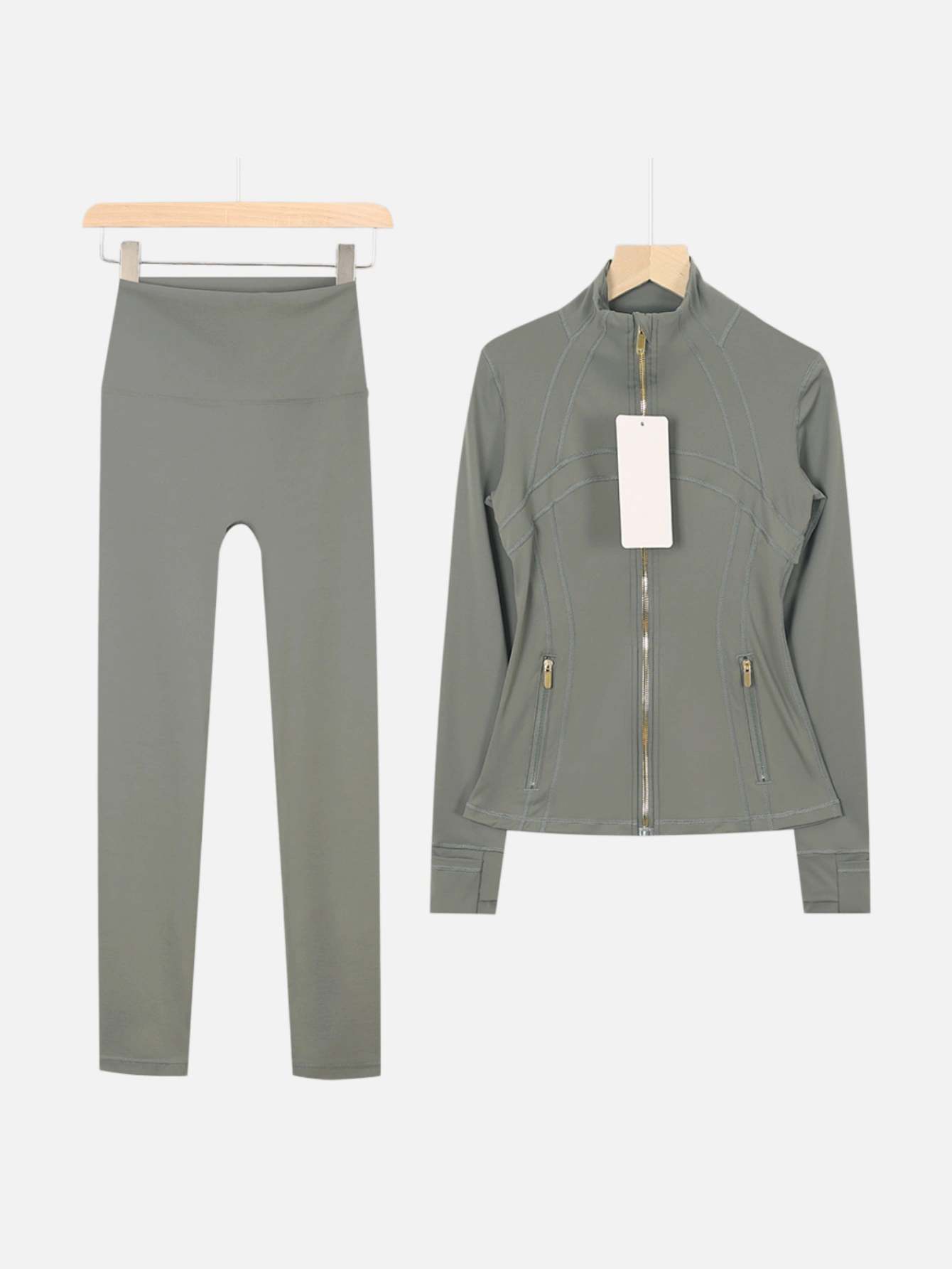 lululemon Zip-Up Jacket & Leggings 2-Piece Set - Lulualo