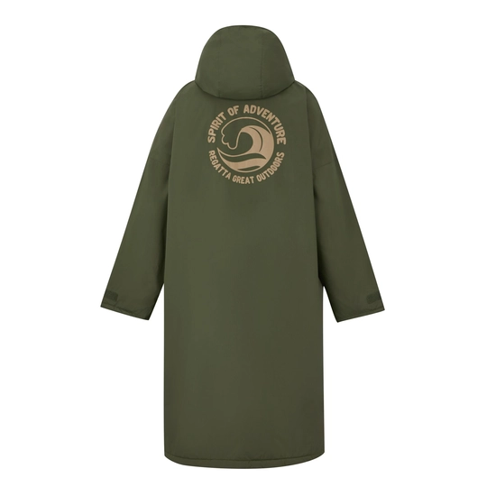 Adult Waterproof Changing Robe | Dark Khaki