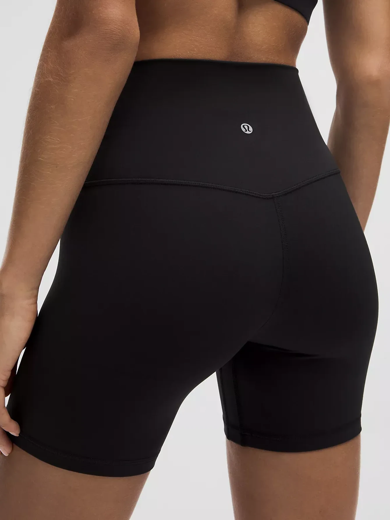 Lululemon Black High-Waist 8-Inch Yoga Biker Shorts | US Warehouse - Lulualo
