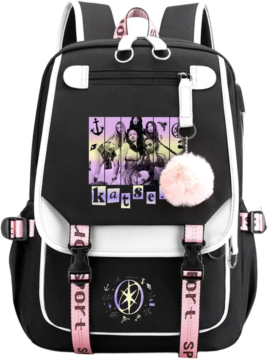 Katseye Korea Pop Backpack Lightweight For Girls Teens - KATSEYE MERCH​