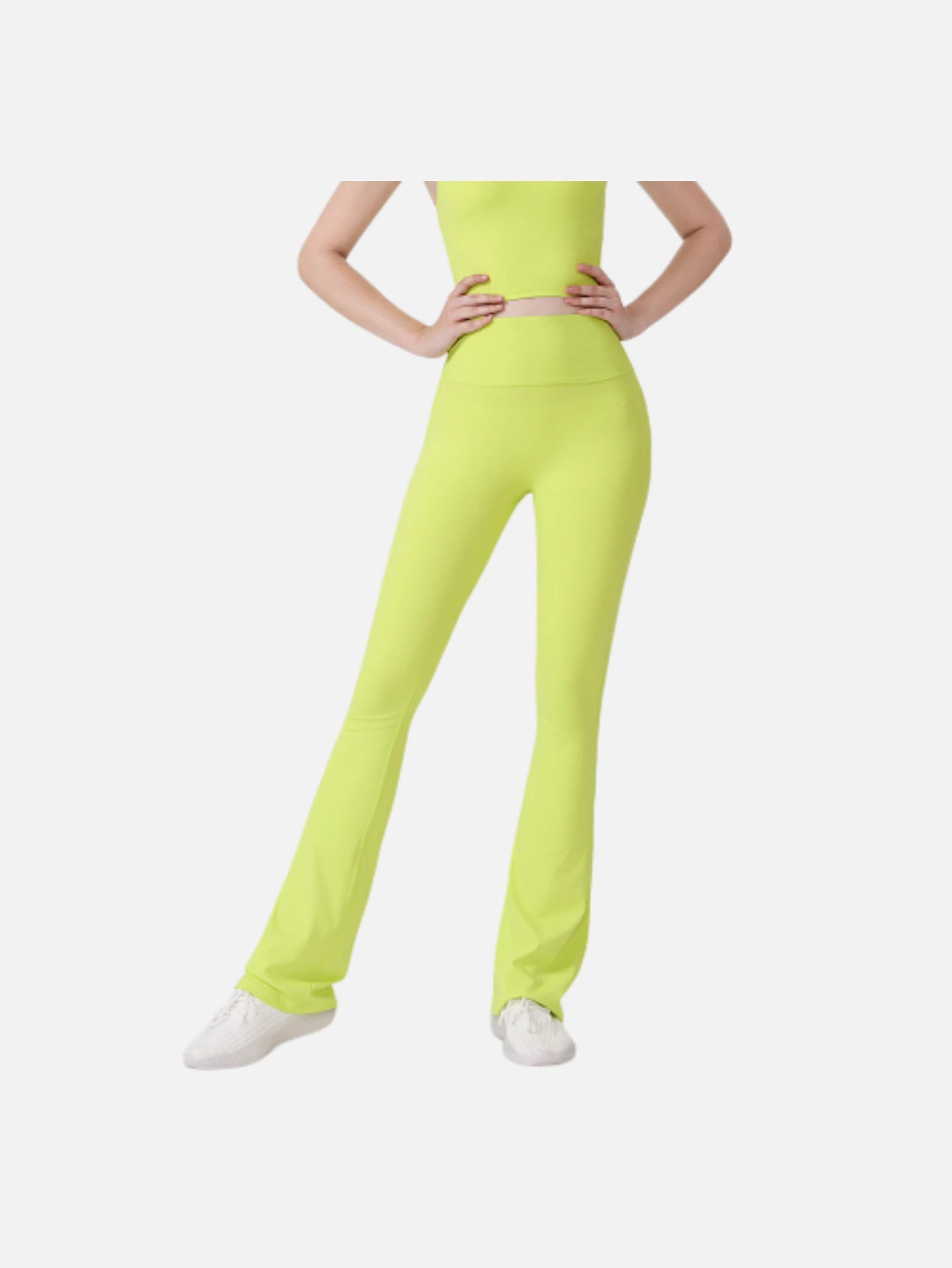 Women's High-Waist Split Flare Yoga Pants - Lulualo