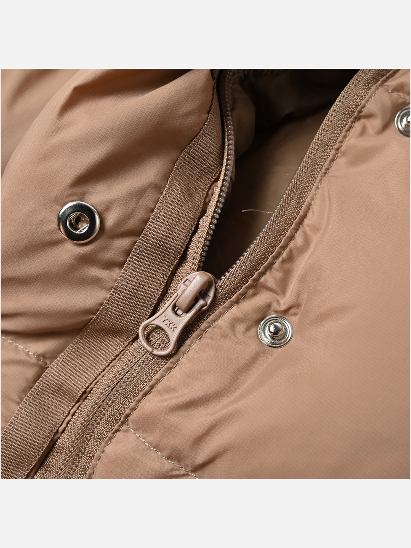 Alo Goldrush Cropped Stand-Collar Puffer Jacket - Toasted Almond - Lulualo