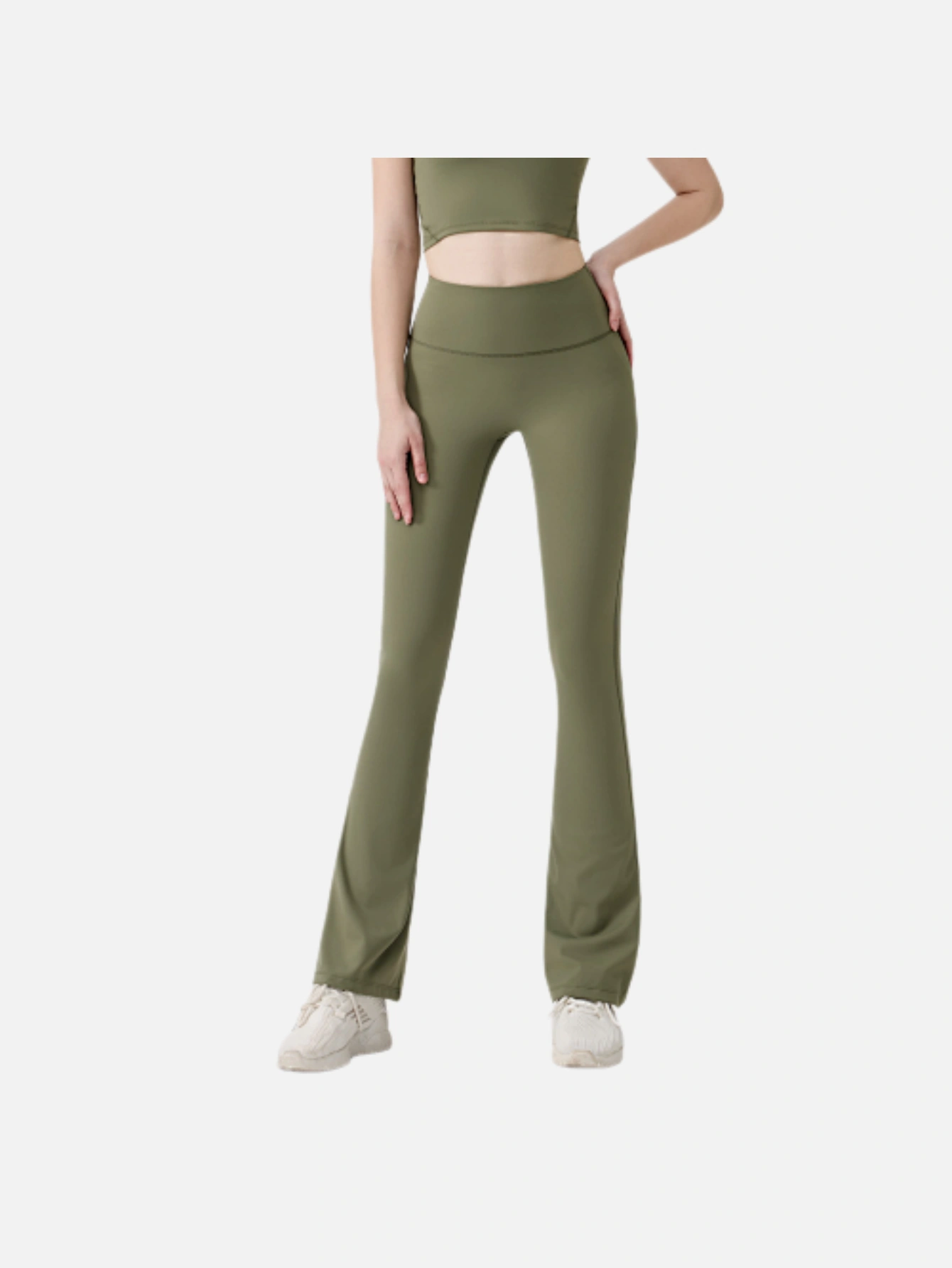 Women's High-Waist Split Flare Yoga Pants - Lulualo