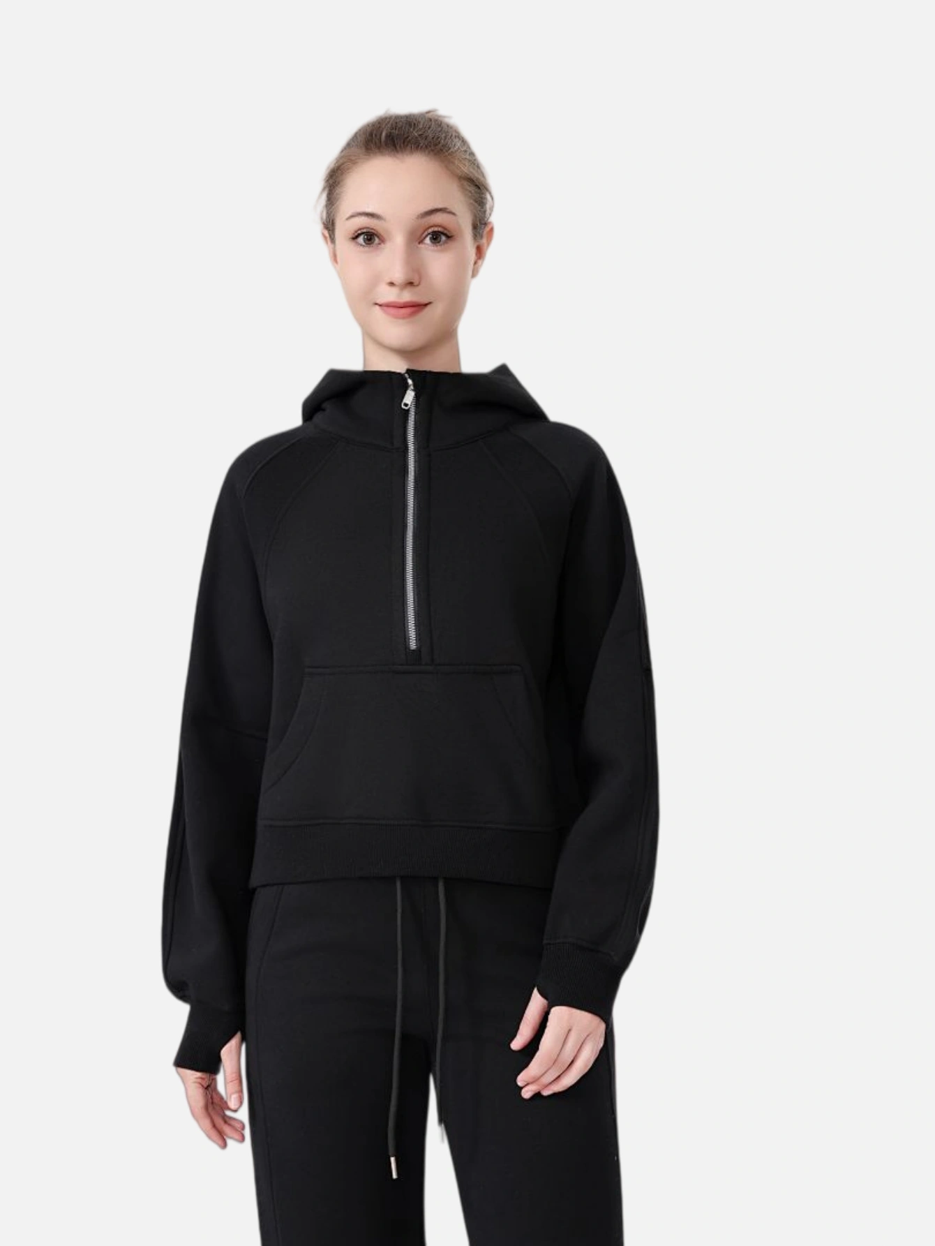 lululemon Cropped Half-Zip Hoodie - Lulualo