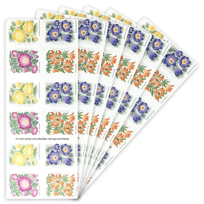 2022 Mountain Flora Stamps 100pcs/Pack