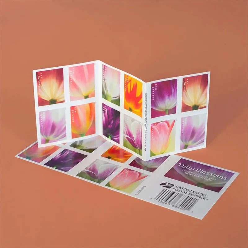 100 Forever Stamps 2023 USPS First-Class Tulip Blossoms 2023 Stamp 5 Books (20PCS/Book)