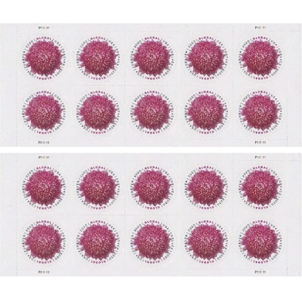 2020 Chrysanthemum Stamps 100pcs/Pack