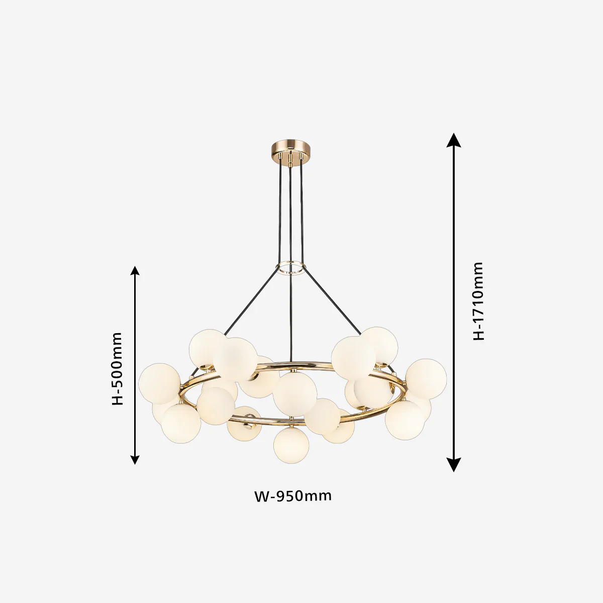 Philips Divine 20 head Chandelier (French Gold)