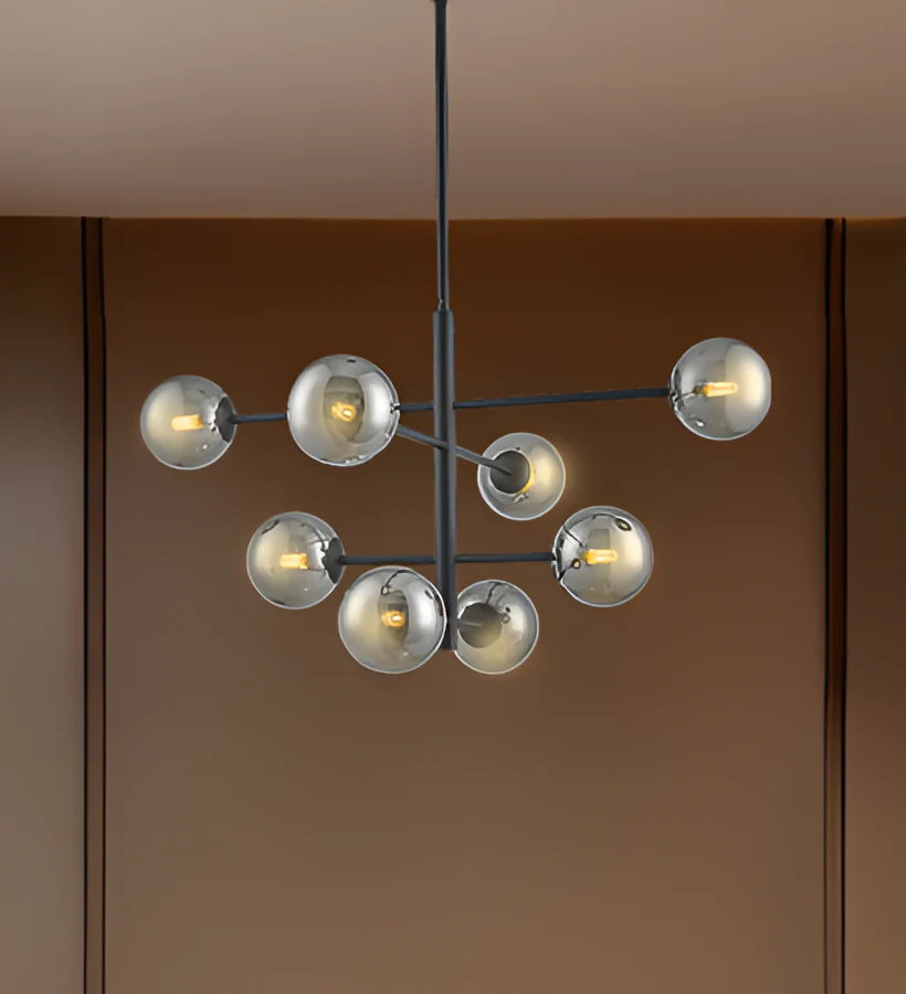 Philips Celestial 8 head Chandelier (Matte Black)