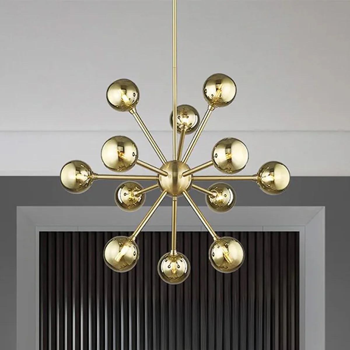 Philips Gaze Brushed Brass Chandelier