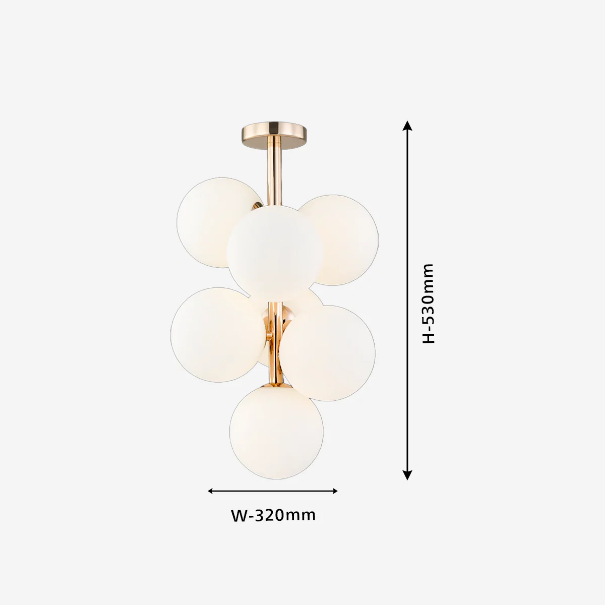 Philips Divine 7-head ceiling Chandelier (French Gold)