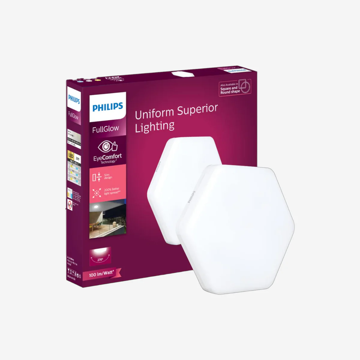 Philips Hexa Rimless LED Surface light