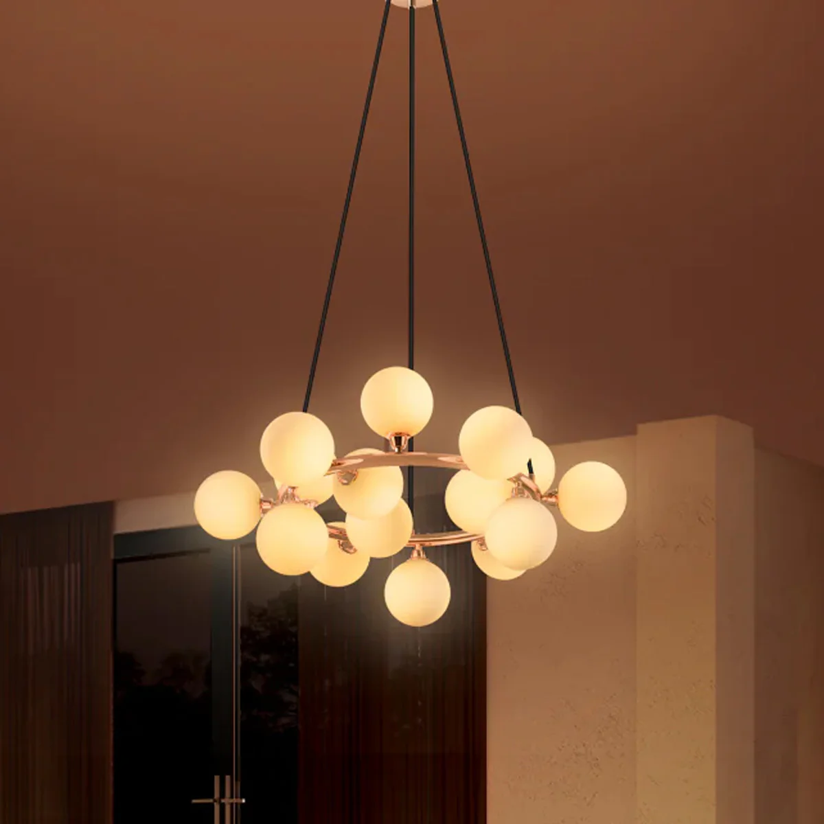 Philips Divine 15 head Chandelier (French Gold)