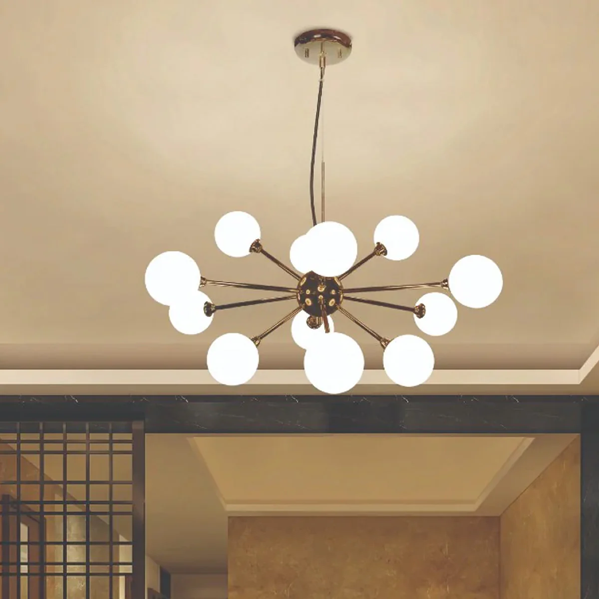 Philips Divine 12 head chandelier (French Gold)