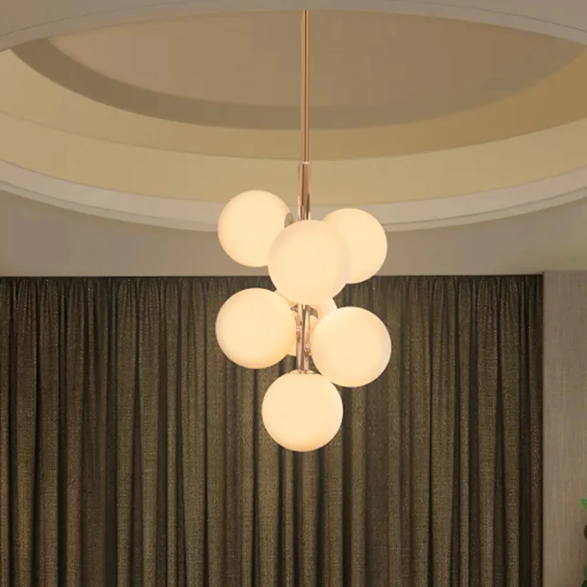 Philips Divine 7 head suspended chandelier (French Gold)