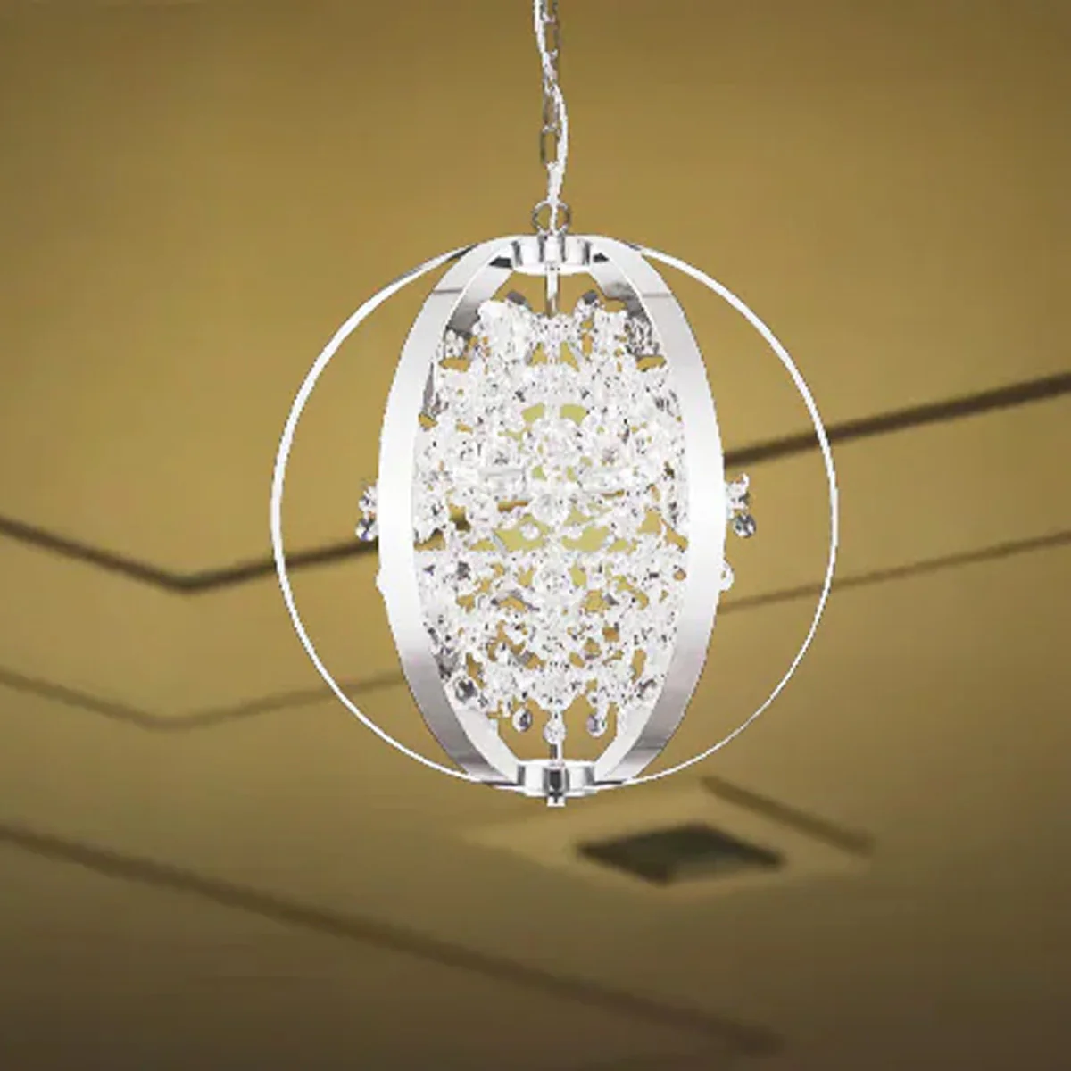 Philips Crescent suspended Chandelier (Chrome)